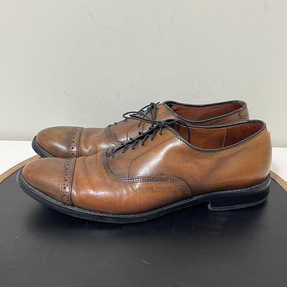 Allen Edmonds Fifth‎ Avenue Mens Cap Toe Oxford Dress Shoes 9.5 C Brown Leather main image 12